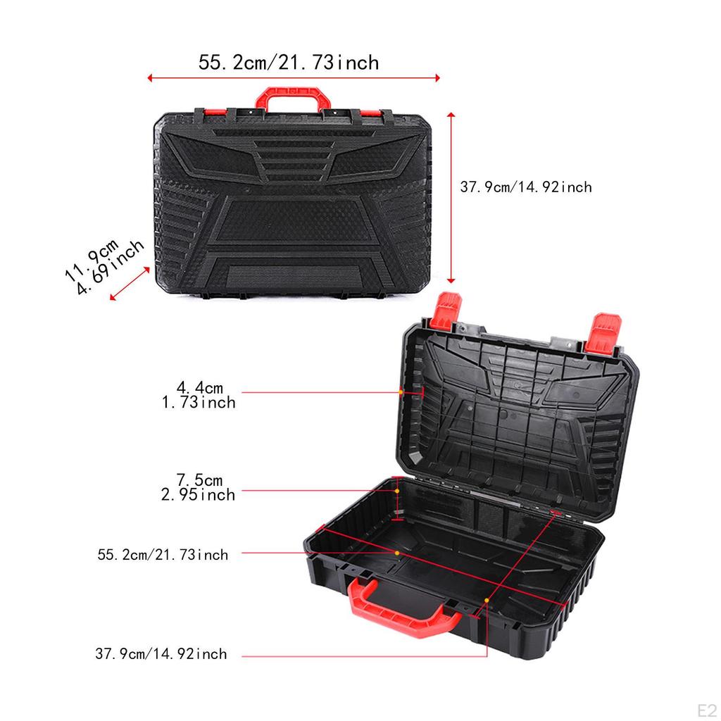 Tool Box Storage Case Fathers Day Gift with Handle Large Capacity Stable Heavy Duty Power
