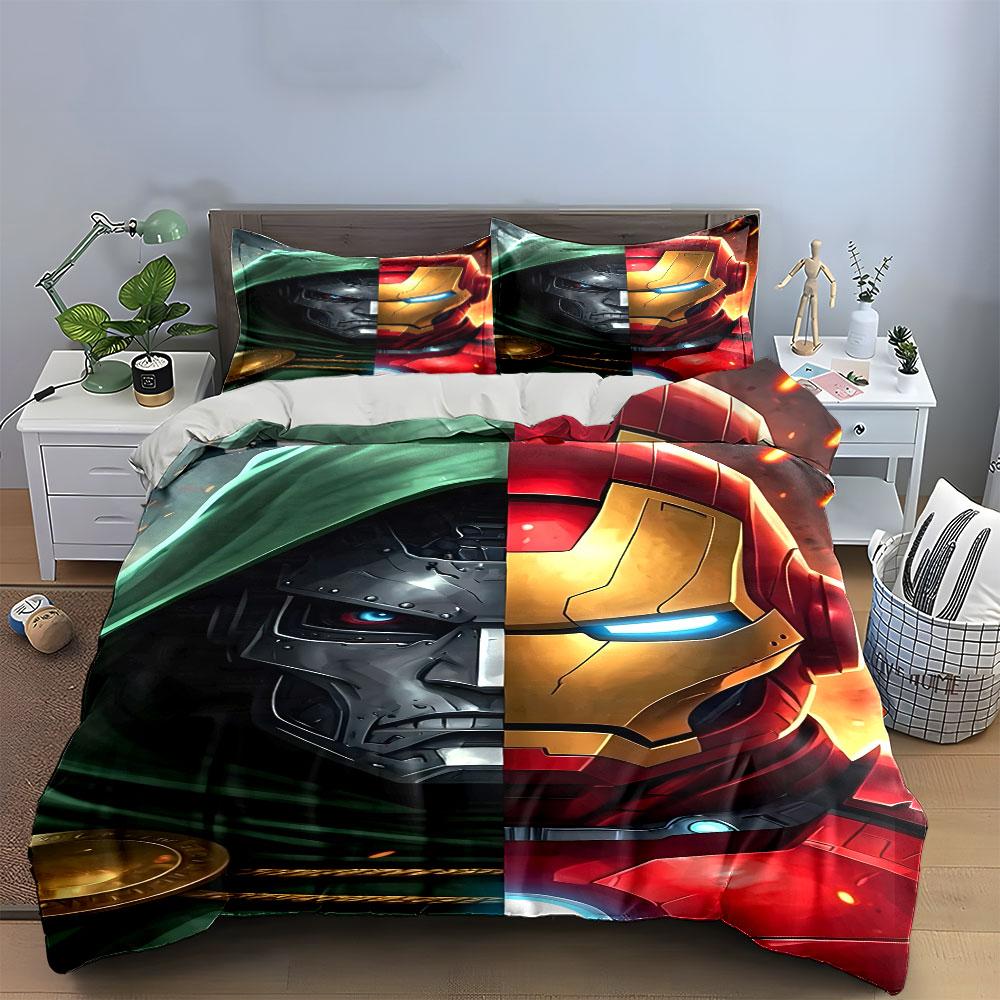 "Dual Heroes Clash Elegance" Bedding sets Duvet covers Pillowcases(1* Duvet Cover 2* Pillowcases without duvet insert)