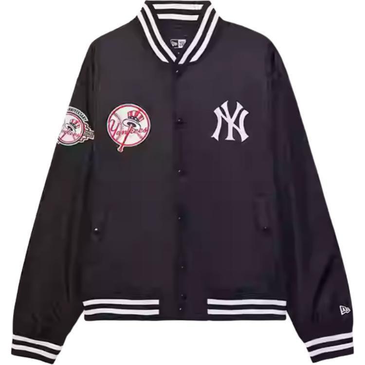 New Era MLB New York Yankees NY Embroidered Single Button Long Sleeve Jacket Unisex Jackets Black 14385106