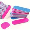 100Pcs Double Side Nail Files Mini Sanding Buffer Block Set For Gel Polish Manicure Pedicure Salon Nail Art Tool