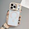 Ring Lens Stand Holder For Magsafe Case For iPhone 16 Pro Max 17 Air 15 14 Plus 13 12 11 Clear Magnetic Change Back Cover