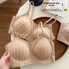 Ladies Spring and Summer Thin New Small Breast Gathers No Steel Ring Anti Light No Trace Beauty Back Underwear