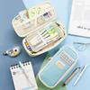 iSuperb Pencil Pen Pencil Pencil Large Tool Pencil Popular for High School and Middle School Simple Design Blue Case, Pouch, Case, Holder, Design,