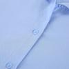 Fall Winter New Women Casual Shirt Light Blue Design Sense Lapel Niche Tops