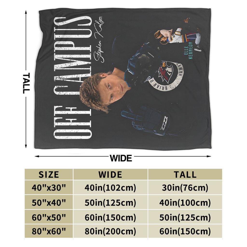 Off Campus Blankets Coral Fleece Plush Spring/Autumn Multifunction Lightweight Thin Throw Blankets for Bed Travel Rug Piece