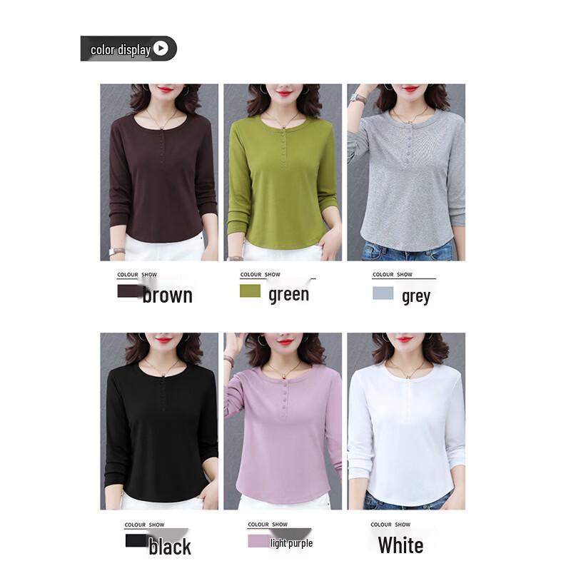 MULINSEN Women's Loose Fit Long Sleeve T-Shirt