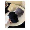 Women S Black Rivet Flat Top Equestrian Beret For Autumn Winter Large Head Size
