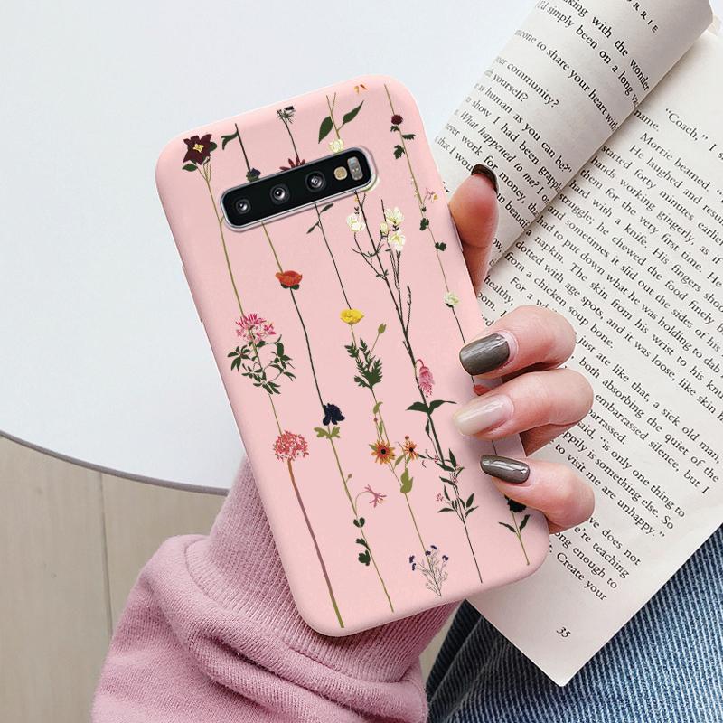 Case For Samsung Galaxy S10 S 10 Plus S10E Phone Cover Cute Cartoon Candy Painted Soft TPU Coque For Samsung S10 S10+ S10E Funda
