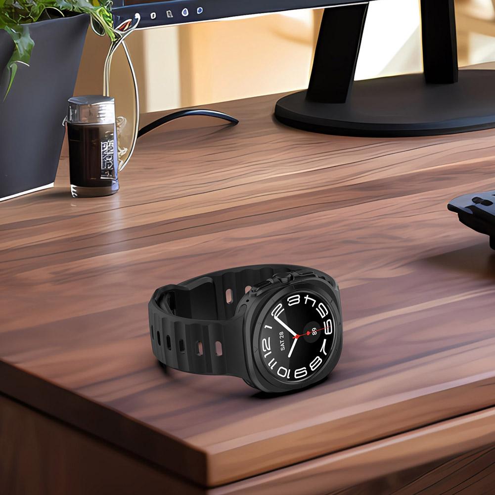 Silicone Strap Adjustable Replacement Sport Watchband Breathable Bands Strap Wrist Strap for Samsung Galaxy Watch 7 Ultra 47mm