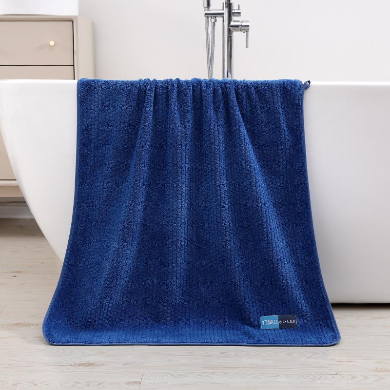 Towel Summer Thin 7 Coral Fleece Grade A Antibacterial Great Wall Grid Large Bath Towel Household Soft Absorbent Bath Towel