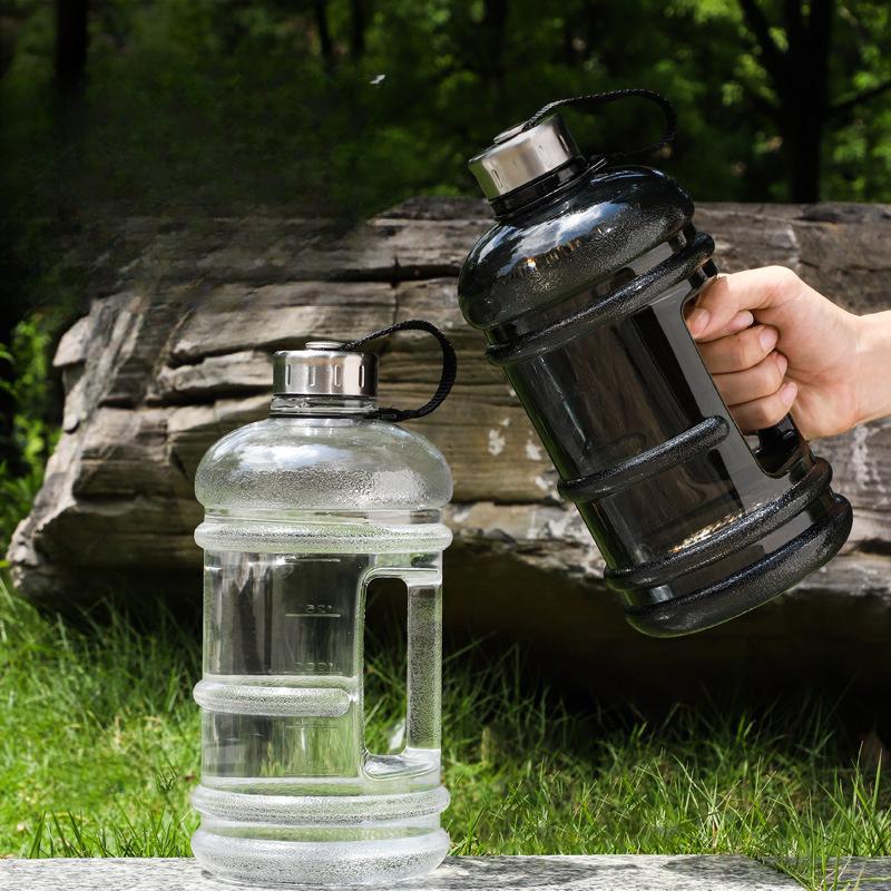 2.2L Large Capacity Water Bottle Leak-Free Sports Water Cup Summer Fitness Outdoor Portable Kettle With Handle Gym Gallon Bottle