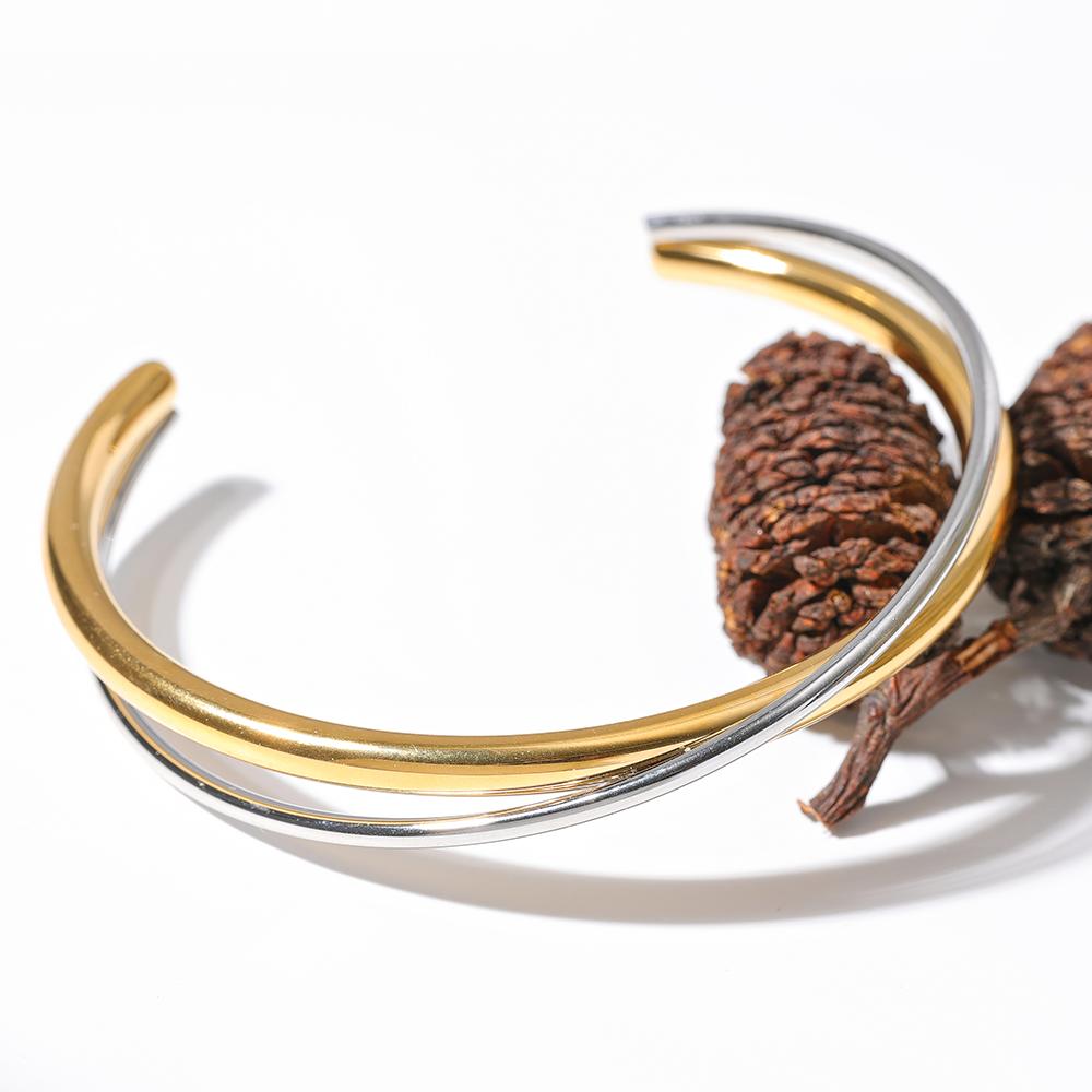 Eetit водонепроницаемый 18-каратный позолоченный геометрический браслет из нержавеющей — фото 7