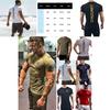 Luxurious Men Gym Bodybuilding Tank Top Muscle Short Sleeve Casual Tee Shirt