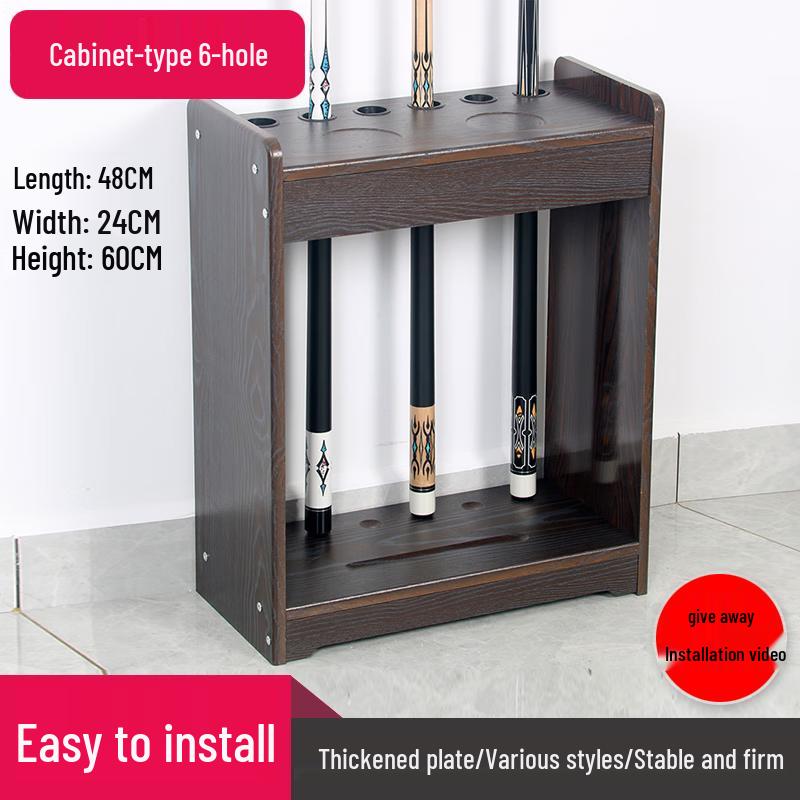 Floor Standing 6-Cue Billiard Rack