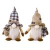 Poupée Peluche Gnome Sac à Graines de Café Chapeau Pointu Long Barbe Grise Autoportante Nez Proéminent Cadeau Mignon Bureau Sans Visage