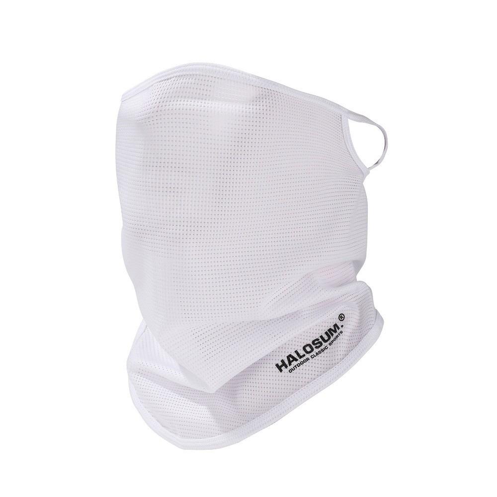 Solid Color Windproof Scarf Sunscreen Dustproof Ice Silk Sunscreen Mask Sun Protection Breathable Mesh Mask Outdoor