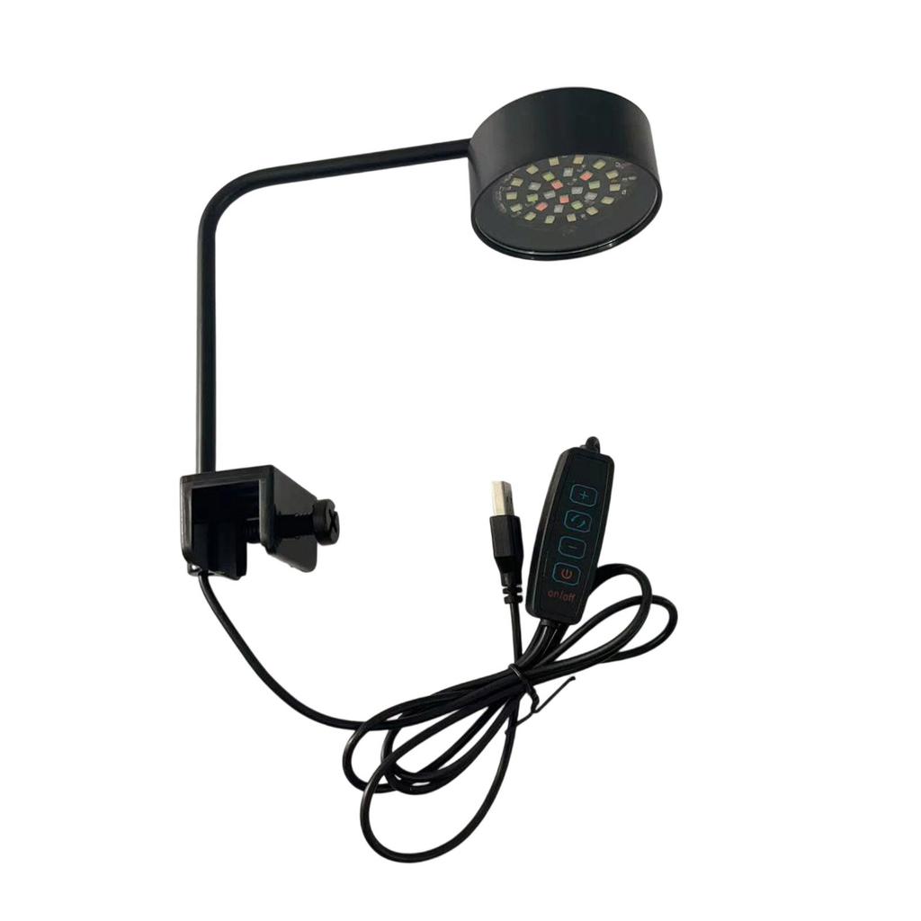 USB Fishtanks Lighting Lamp With Color Changing Mode Clamp Design For Small Aquariums Water Plant Health Growth