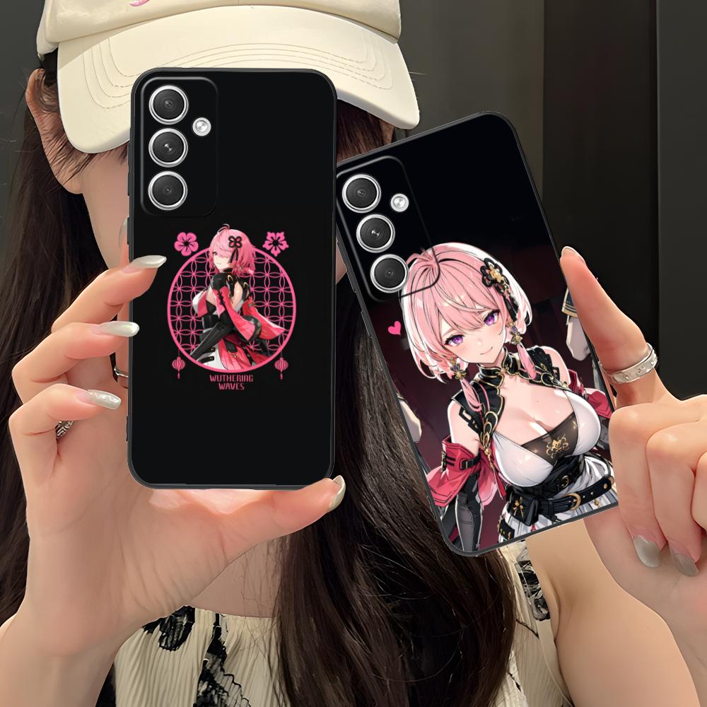 Wuthering Waves Taoqi Mobile Phone Case for Samsung Galaxy S25 S24 S23 S22 S21 S20 Note20 Plus FE Ultra Colorful Cover Luxury