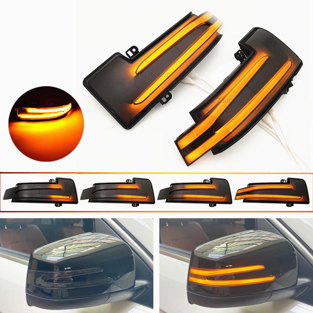 

Светодиодный динамический указатель поворота, боковой зеркальный индикатор, последовательный фонарь указателя поворота для Mercedes Benz ML GL GLS R G Class W166 X166 W251 W463