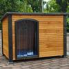 Rainproof Wooden Dog House - Large, Sun-Protected, Solid Wood Pet Shelter for All-Season Indoor/Outdoor Use