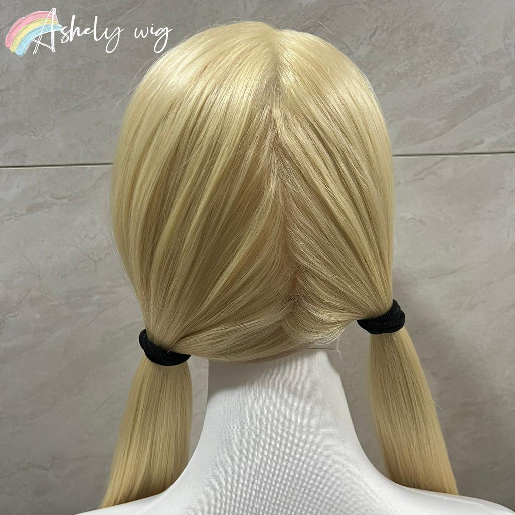 Perucă Ashely Full Lace Blonda 13x4 Lace Front Wigs Lung Drept Aspect Natural Perucă Sintetică Lace Frontal pentru Utilizare Zilnică Cosplay