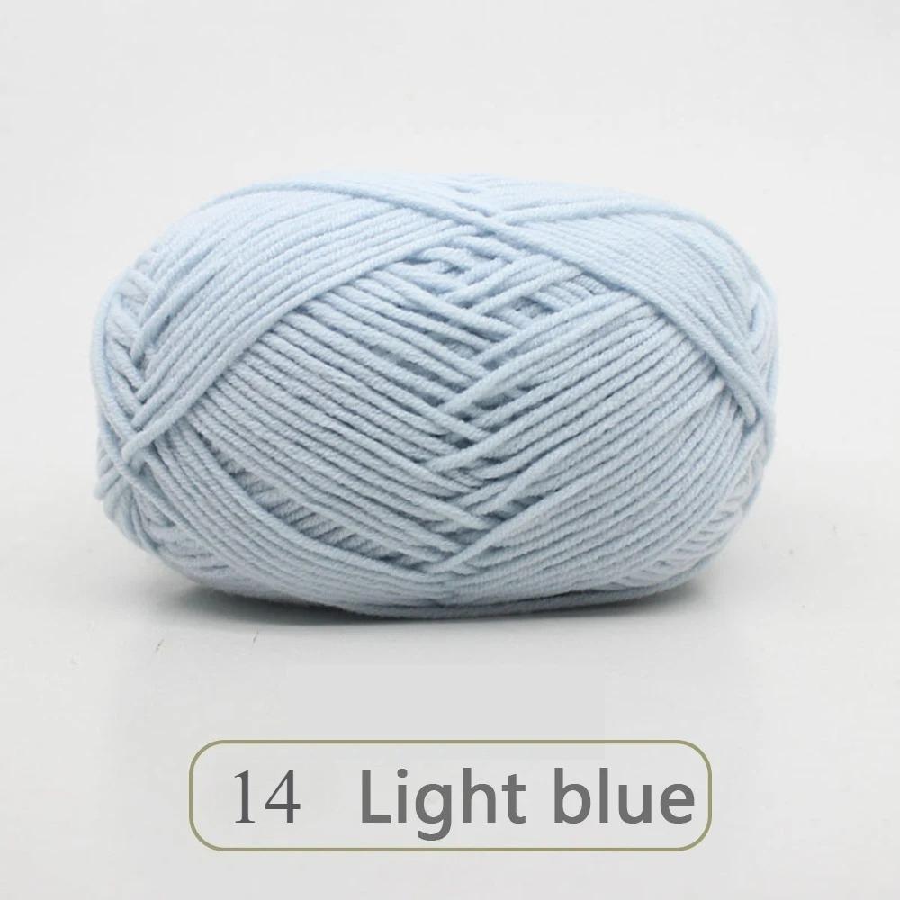 1pc 50g Soft Wool Milk Cotton Yarn Crochet Anti-Pilling Hand Knitting Thread For Cardigan Scarf Hat Baby Sweater Doll Supplies