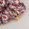 Fleur De Pearl Scrunchie _ Burgundy