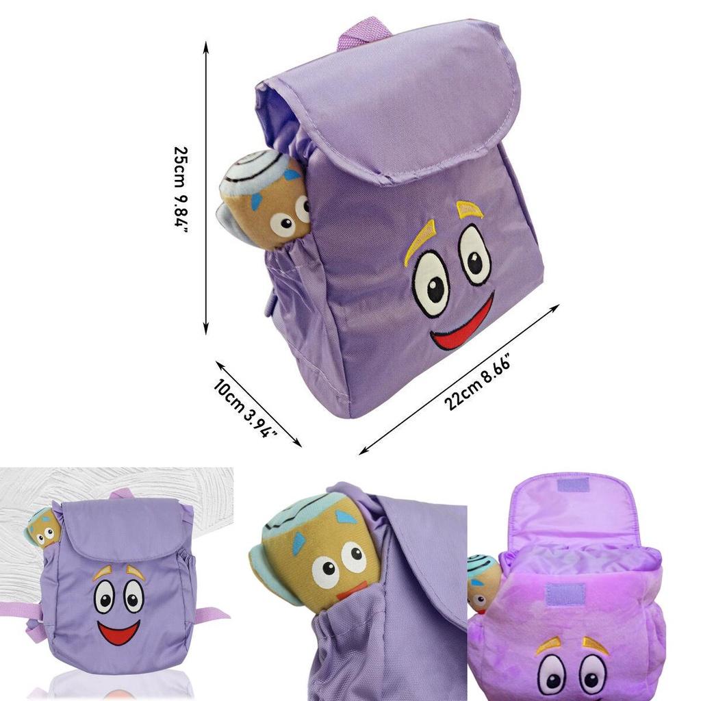 Нейлоновий рюкзак Дора-мандрівниця з плюшевою лялькою-картою - ідеальний різдвяний подарунок для дітей!