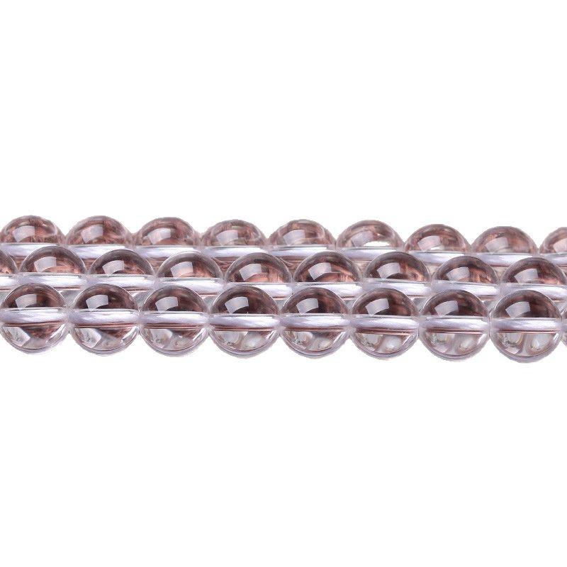 Hongchu Crystal 7A High-quality natural white crystal loose beads Round beads Semi-Finished Products DIY Decorative beads