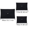 Rectangular Patio Umbrella Waterproof Sunshade Easy To Install Replacement Canopy  Backyard