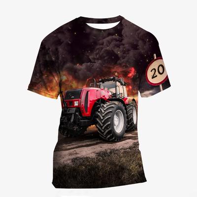 3D Printed New Tractor T Shirt Fashion Kids Cool Streetwear Hip Hop Funny T-shirt Men Women Funny Short Sleeve Summer Tops
