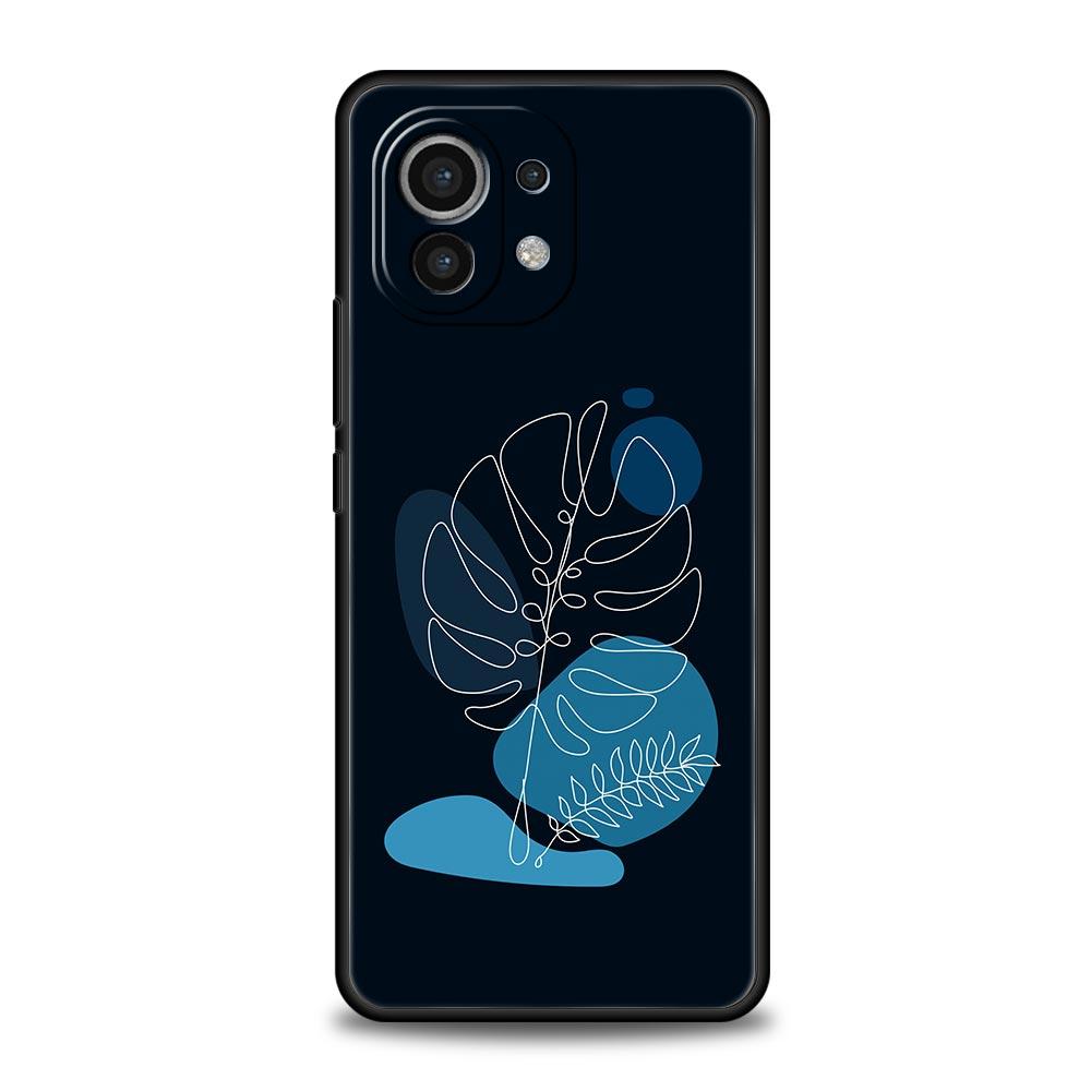 Simplicity Line Art Sun Moon Phone Case For Xiaomi 14 13 12 11 Lite 13T 12T 11T Pro 9T Mi Poco X6 X5 M3 X3 Pro F5 F4 F3 5G Cover