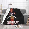 Chucky See You In Hell Blankets Soft Warm Flannel Throw Blanket Bedspread for Bed Living Room Picnic Travel Home Sofa