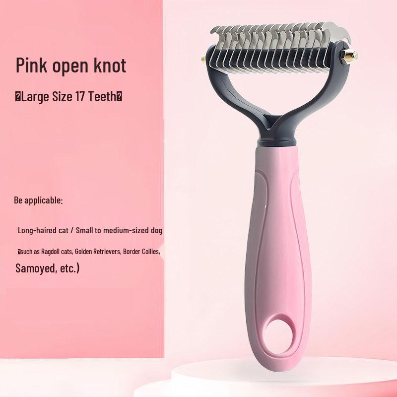 Pet Grooming Comb: Detangling Tool for Loose Hair and Thinning - Ideal for Dogs and Cats