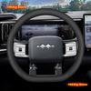 For Formula Leopard 5 8 2023 2024 2025 Car Steering Wheel Cover 37-38CM D-Shape Braid On Steering-wheel Auto Accessories