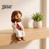 Betekenisvolle Geschenken voor Werk Gelegenheid Schattige Biddende Jezus Hars Beeldje, Zegenende Figuur Bureau Standbeeld, Minimalistische Woonkamer Decoraties Religieus