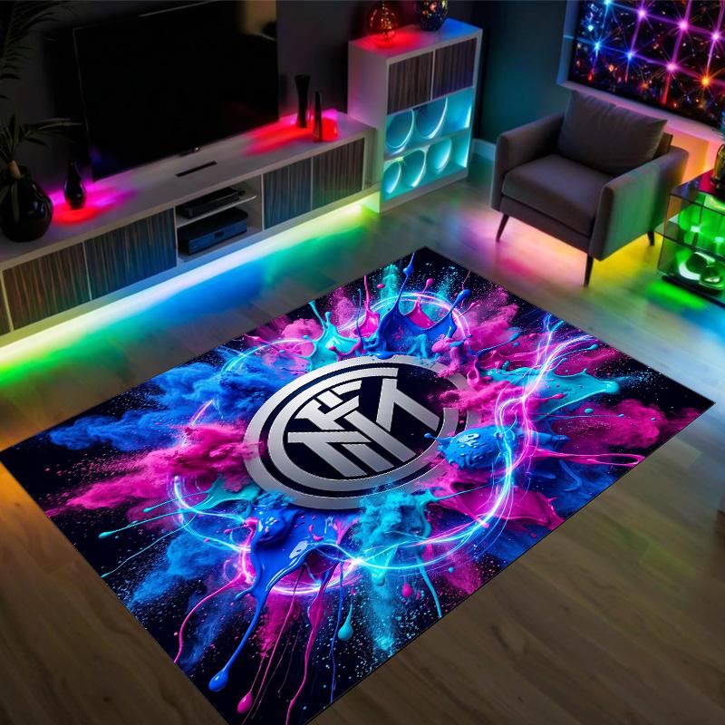 Tappeto in Velluto Cristallo Design Borussia Dortmund Accogliente Non?Tappeto Stampato Antiscivolo per Camera da Letto Soggiorno Ingresso