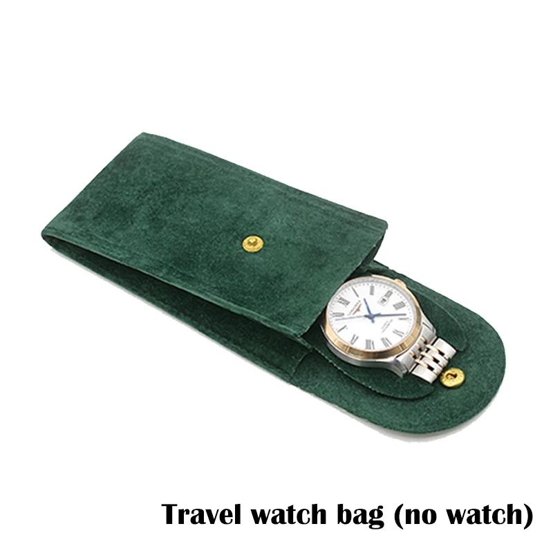 

YIBIDUN Brand New Watch Storage Bag Portable Watch Bag Travel Watch Box Storage Box Green/Brown/Green зелёный