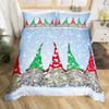 Christmas Gnomes Bedding Set Santa Claus Xmas Comforter Cover Merry Christmas Duvet Cover Set Romantic Candlelight Quilt Cover