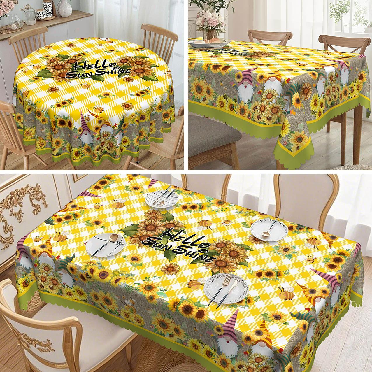 

1 Orange Background Tablecloth, Spider Print Halloween Theme Tablecloth, Suitable For Restaurant Kitchens round tablecloth-152x152cm