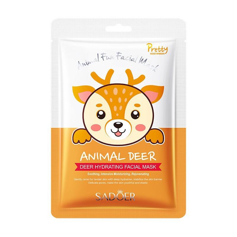 3PCS Animal Pattern Mask 25ml Hydrating Moisturizing Moisturizing Skin Mask Skin Care Products