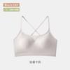 Cross beautiful back underwear women's summer thin collection integrated with chest pad tube top seamless sexy big halter bra