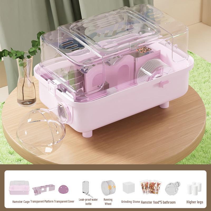 Luxury Acrylic Travel Cage for Baby Golden Hamsters