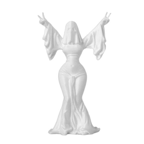 3D-печатная скульптура женщины-призрака, статуэтка духа для современного домашнего декора, минималистичная, жуткая
