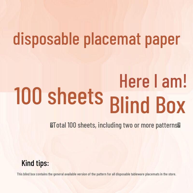 ZISIZ Disposable Kraft Paper Placemats