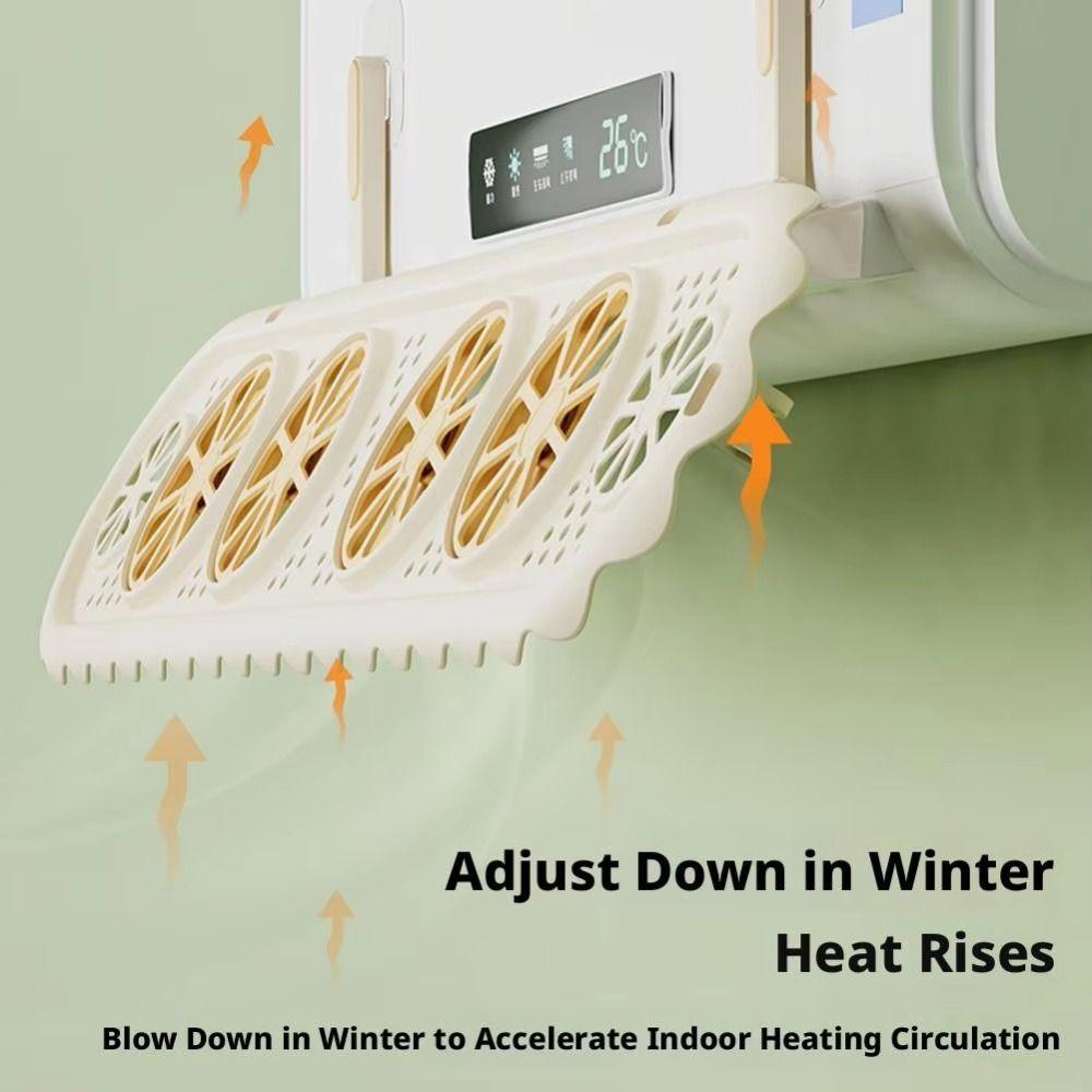 Reusable Air Conditioner Wind Deflector Adjustable Air Outlet Cover Air Flow Guide  Bedroom Cooling