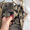 Silk Black Gold Cashew Silk Scarf Women'S Spring And Autumn Versatile Satin Square Scarf Mulberry Silk Silk Scarf Shawl