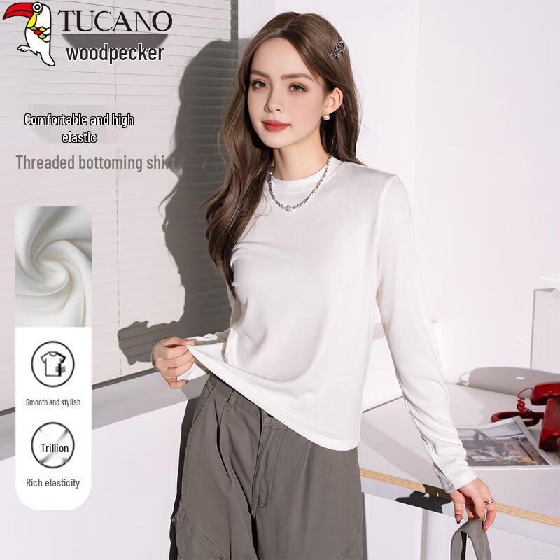 

Women s Stand Collar Long Sleeve Base Layer T-Shirt S