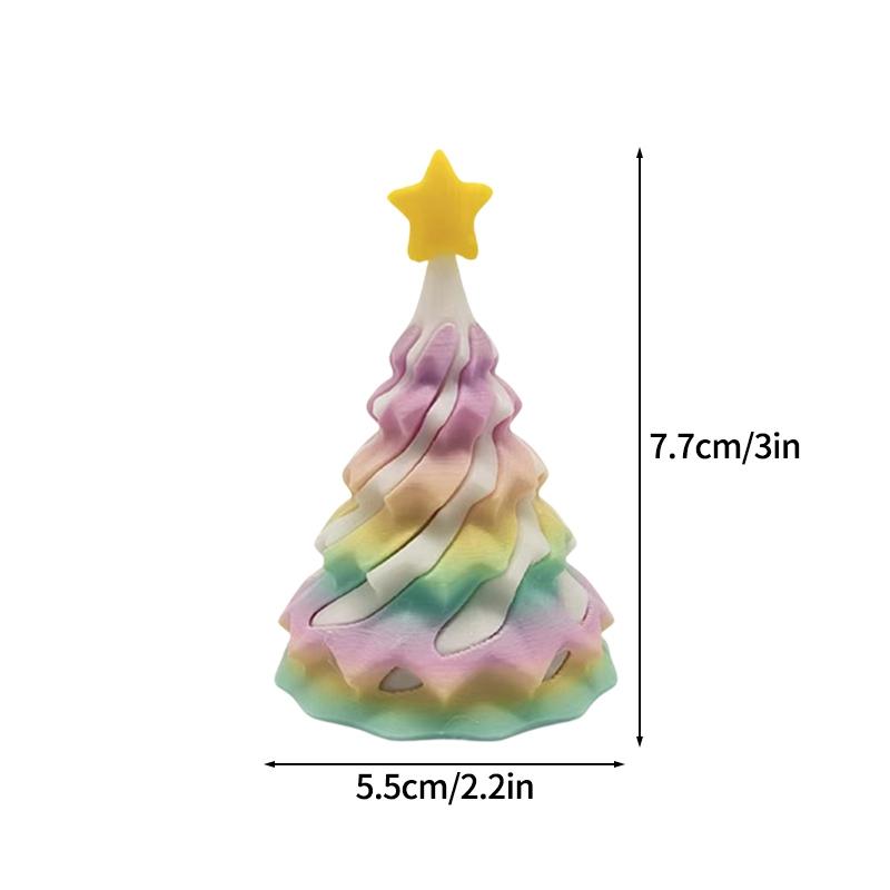 3D Printed Christmas Tree Christams Decoration Desk Ornament 3D Printed Figure Christams Gift for Guestd Home Decorations