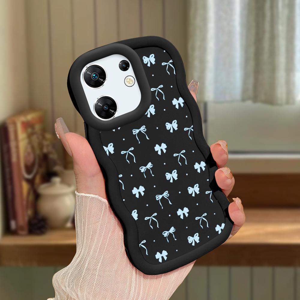 Big Wave Edge Material din silicon moale Husă pentru telefon Macaron Carcasă de protecție antișoc din cauciuc pentru OPPO Reno Realme Infinix Tecno